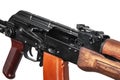 Classic machinegun armed with ussr and russia on white back