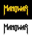 Classic Manowar band vector logo. Royalty Free Stock Photo