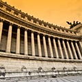 Classic marble colonnade, Vittoriano Rome