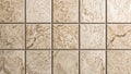 Classic marble grid tile layout with neutral tones Royalty Free Stock Photo
