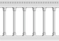 Classic marble pillars background illustration (repeatable