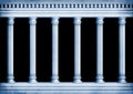 Classic marble pillars background illustration (repeatable