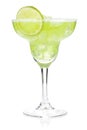 Classic margarita cocktail with salty rim Royalty Free Stock Photo