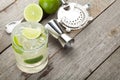 Classic margarita cocktail with salty rim Royalty Free Stock Photo