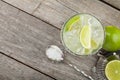 Classic margarita cocktail with salty rim Royalty Free Stock Photo