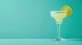 Margarita With Lime Slice on Rim Royalty Free Stock Photo