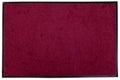 Classic Maroon Pink colorful welcome door mat with black border
