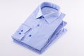 Classic men`s shirts stacked Royalty Free Stock Photo