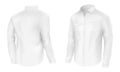 Classic white shirt, jacket two sides vector Royalty Free Stock Photo