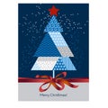 Classic Merry Christmas and happy new year, greeting card Royalty Free Stock Photo