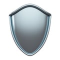 Classic metal shield. 3d rendering