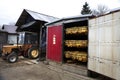 The classic method of drying tobacco in the kiln Royalty Free Stock Photo