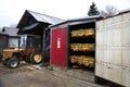 The classic method of drying tobacco in the kiln