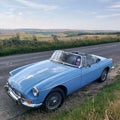Classic 1972 MGB British Sports Car. Royalty Free Stock Photo