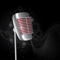 Classic microphone Royalty Free Stock Photo