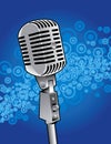 Classic microphone Royalty Free Stock Photo