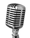 Classic microphone closeup Royalty Free Stock Photo