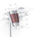 Classic microphone graphic