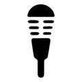 Classic Microphone Silhouette A Timeless Icon for Audio Recording and Broadcasting Royalty Free Stock Photo