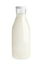 Classic milk bottle isolated