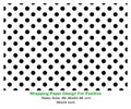 Classic Minimalist Monochrome Dotted Texture Background, Seamless Black and White Polka Dot Pattern Wrapping Paper Royalty Free Stock Photo