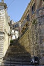 The classic moped in Sicilian City of Modica, Italy Royalty Free Stock Photo