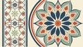 Classic Moroccan Geometric Floor Tile Pattern (Type 3).jpg, vector design Generative AI Royalty Free Stock Photo