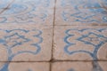 Classic mosaic ceramic tile pattern vintage tiles background
