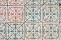 Classic mosaic ceramic tile pattern vintage tiles background