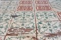 Classic mosaic ceramic tile pattern vintage tiles background