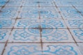 classic mosaic ceramic tile pattern vintage tiles background