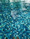 Classic mosaic pattern in a swimming pool