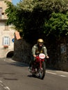 Classic motorbike at Bergamo Historic Grand Prix 2017 Royalty Free Stock Photo