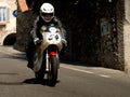 Classic motorbike at Bergamo Historic Grand Prix 2017 Royalty Free Stock Photo