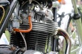 Classic british motorcycle engine Royalty Free Stock Photo