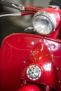 Classic motorcycle headlight Royalty Free Stock Photo