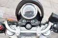 Classic Motorcycle Speedometer Royalty Free Stock Photo