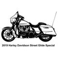 Classic Motorcycle - Vector Stencil, Silhouette, Vector Clip Art for tshirt and emblem