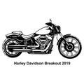 Classic Motorcycle - Vector Stencil, Silhouette, Vector Clip Art for tshirt and emblem