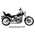 Classic Motorcycle - Vector Stencil, Silhouette, Vector Clip Art for tshirt and emblem