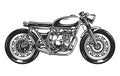 Classic motorcycle vintage template Royalty Free Stock Photo