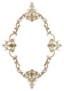 Classic moulding frame with ornament decor for classic interior