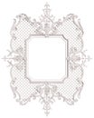 Classic moulding white frame with ornament decor for classic int