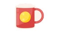 Classic Mug Icon for Drinks and Everyday Use, vector design Generative AI Royalty Free Stock Photo