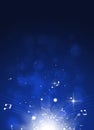 Classic Music Blue Background Royalty Free Stock Photo
