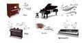 Classic music instruments