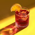 Classic Negroni cocktail, celebrating the vibrant spirit of Italian aperitifs.