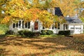 Classic New England American house exterior. Royalty Free Stock Photo