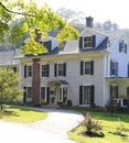 Classic New England American house exterior. Royalty Free Stock Photo