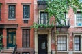 Classic New York apartment buildings in Greenwich Village Royalty Free Stock Photo